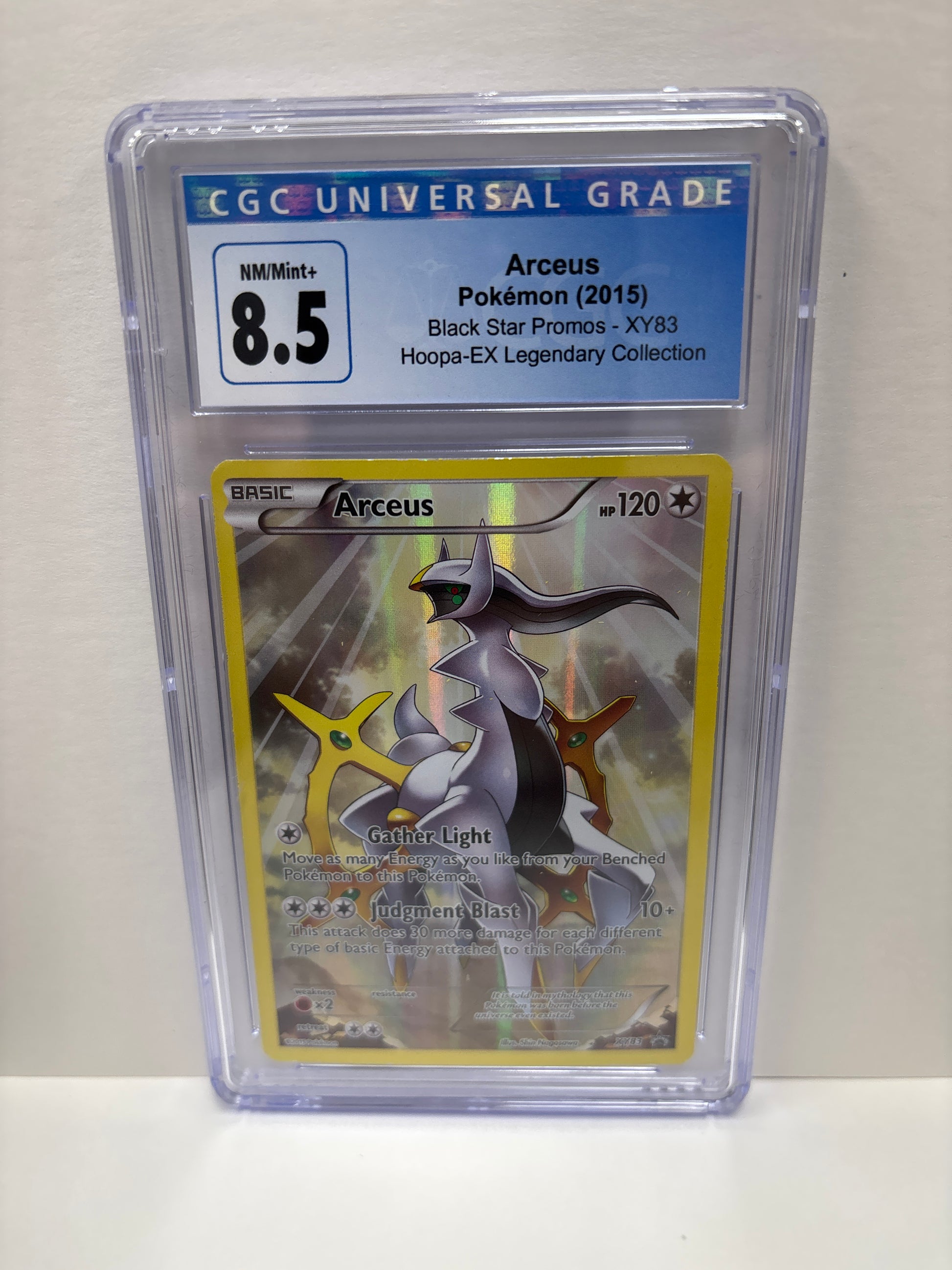 Pokemon Arceus XY83 (2015) CGC 8.5 (Scratches on Slab) Zapp! Comics Pokemon Arceus XY83 (2015) CGC 8.5 (Scratches on Slab) Zapp! Comics