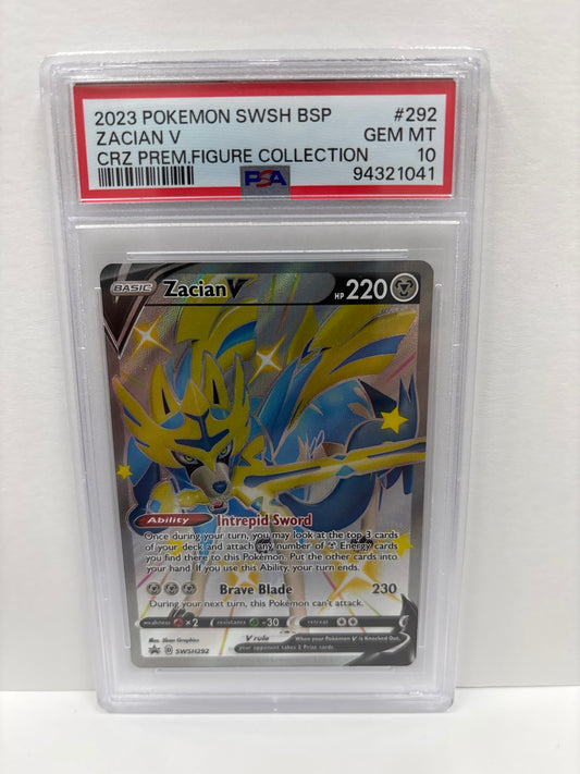Pokemon Zacian V SWSH292 PSA 10