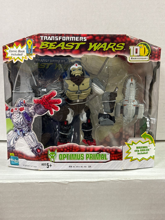 Transformers Beast Wars 10th Anniversary Optimus Primal Series 2 (Damaged Box)