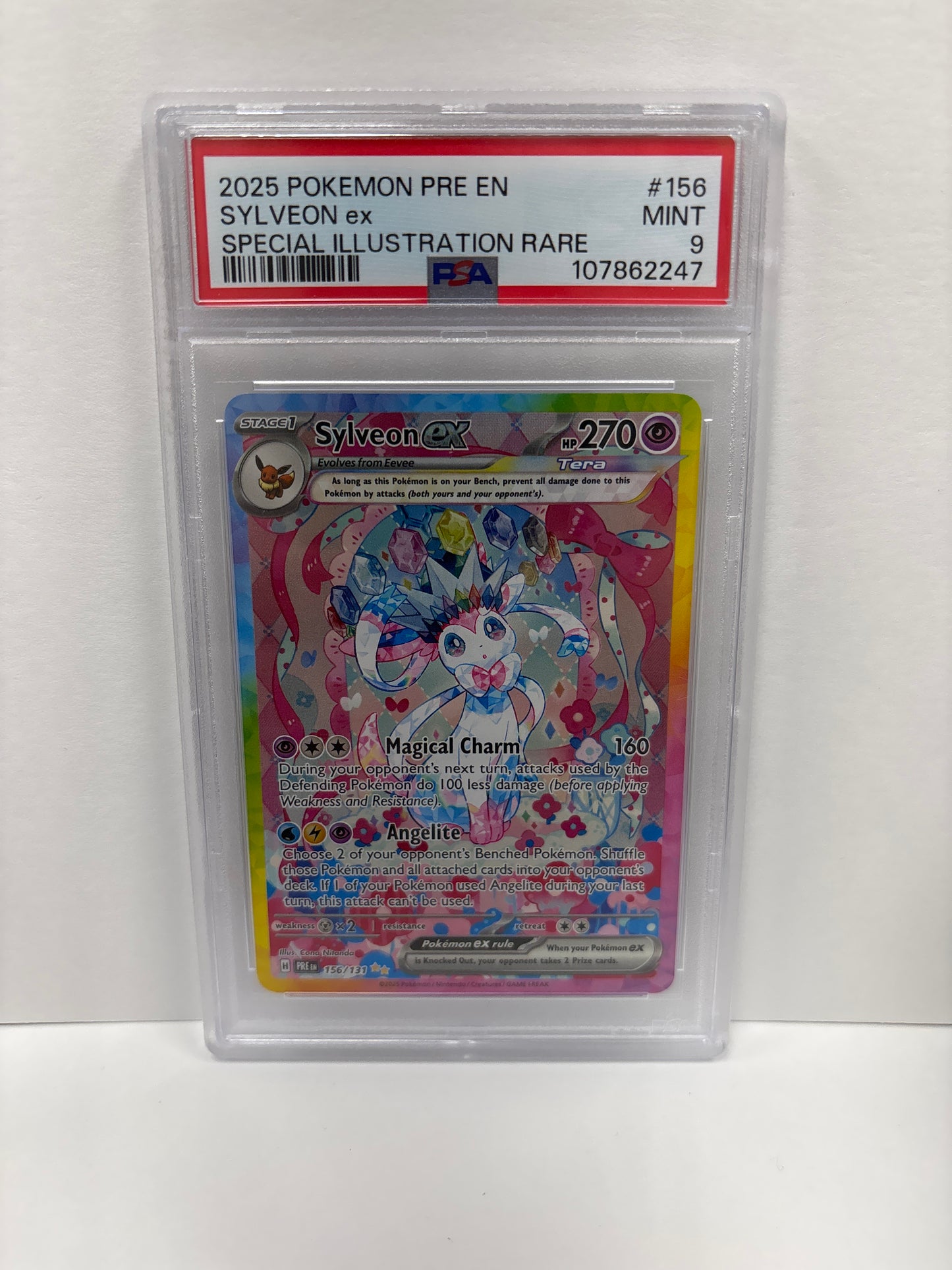 Pokemon Sylveon ex 156/131 PSA 9