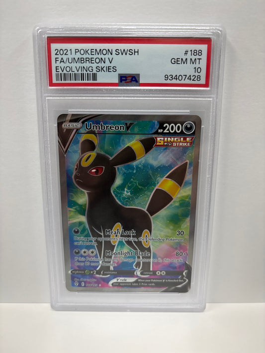 Pokemon Umbreon V 188/203 PSA 10