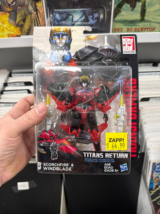 Transformers Titans Return Deluxe Class Scorchfire & Windblade