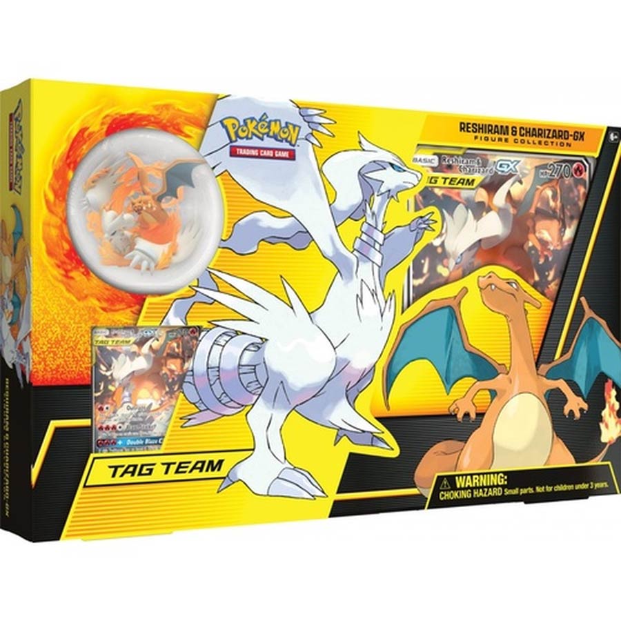 Pokemon Reshiram & Charizard GX Tag Team Figure Collection Box