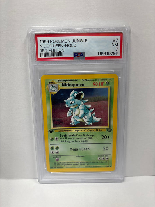 Pokemon Nidoqueen 7/64 1st Edition (1999) PSA 7