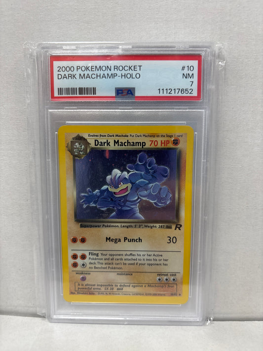 Pokemon Dark Machamp 10/82 PSA 7