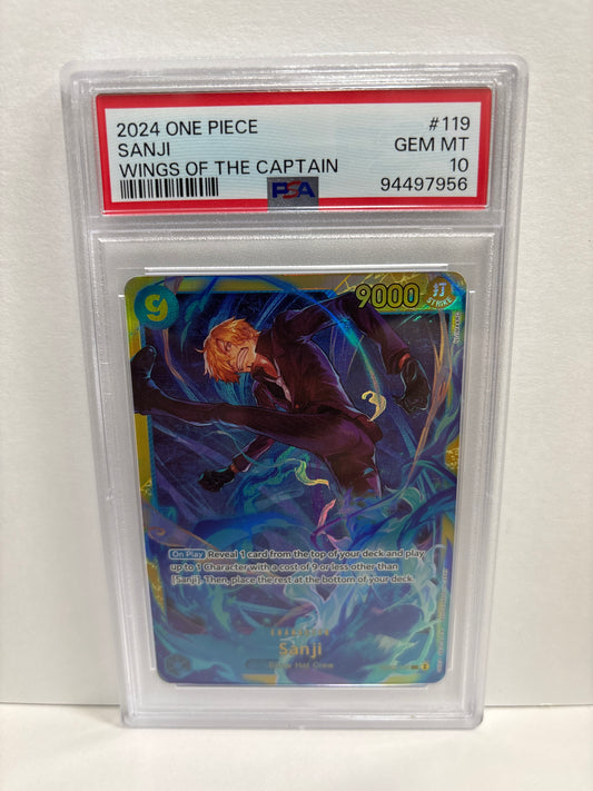 One Piece TCG Sanji OP06-119 PSA 10