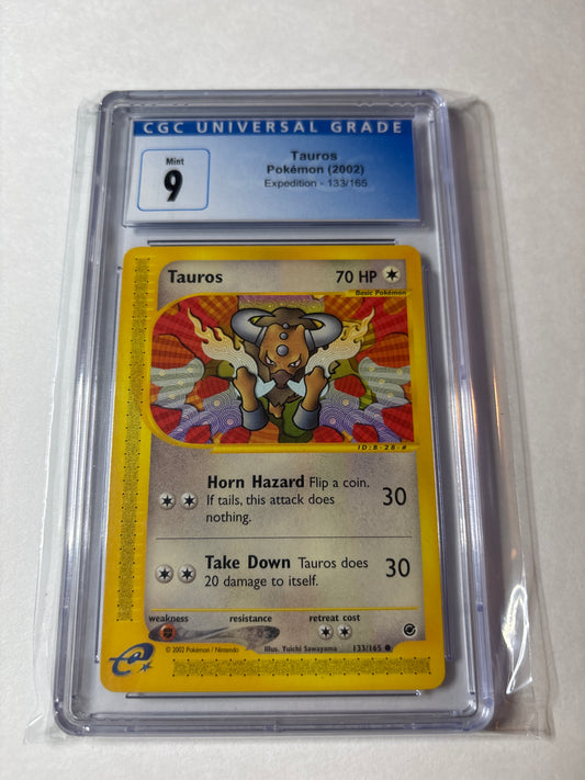 Pokemon Taurus 133/165 (2002) CGC 9