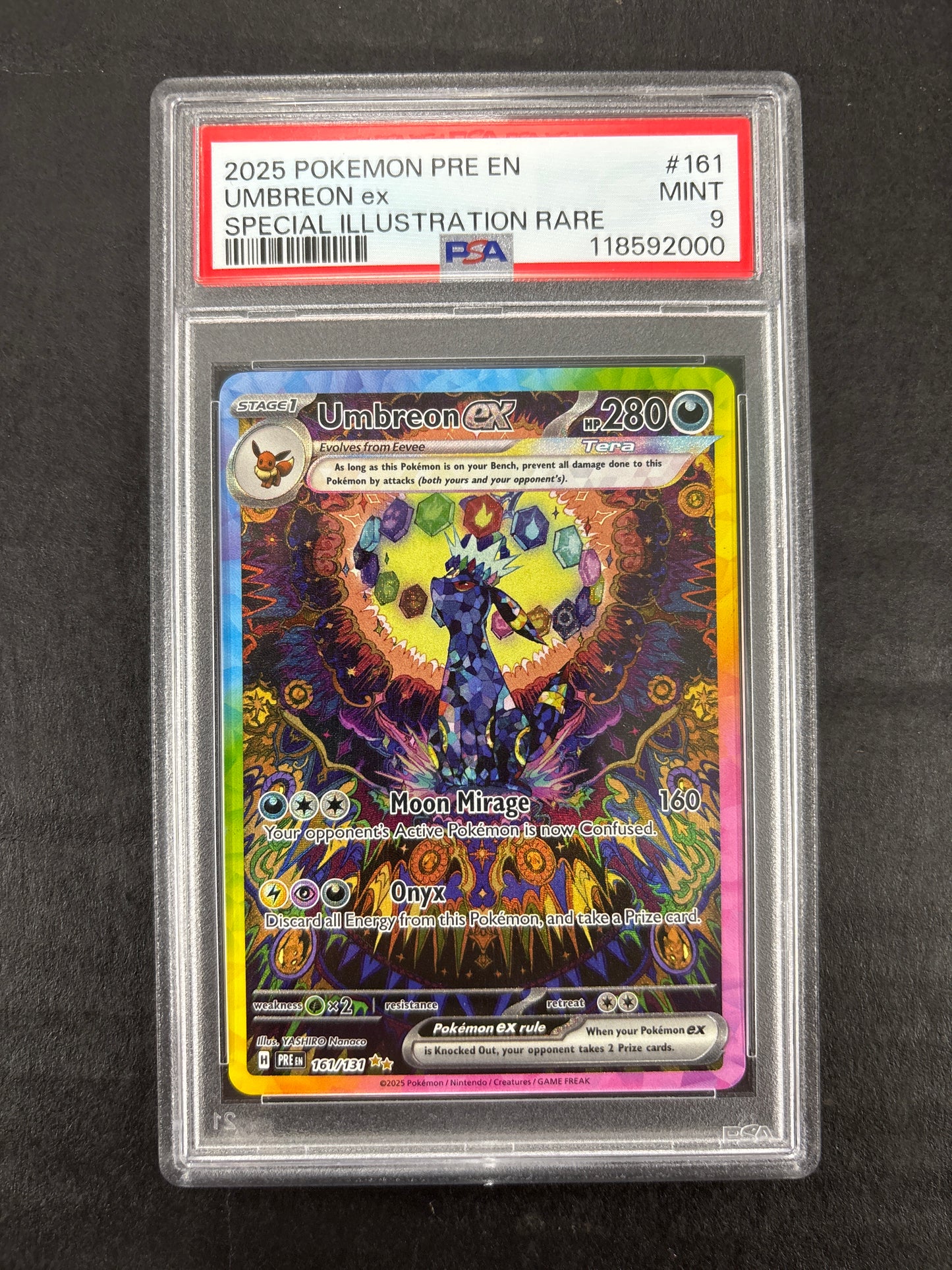 Pokemon Umbreon ex 161/131 PSA 9