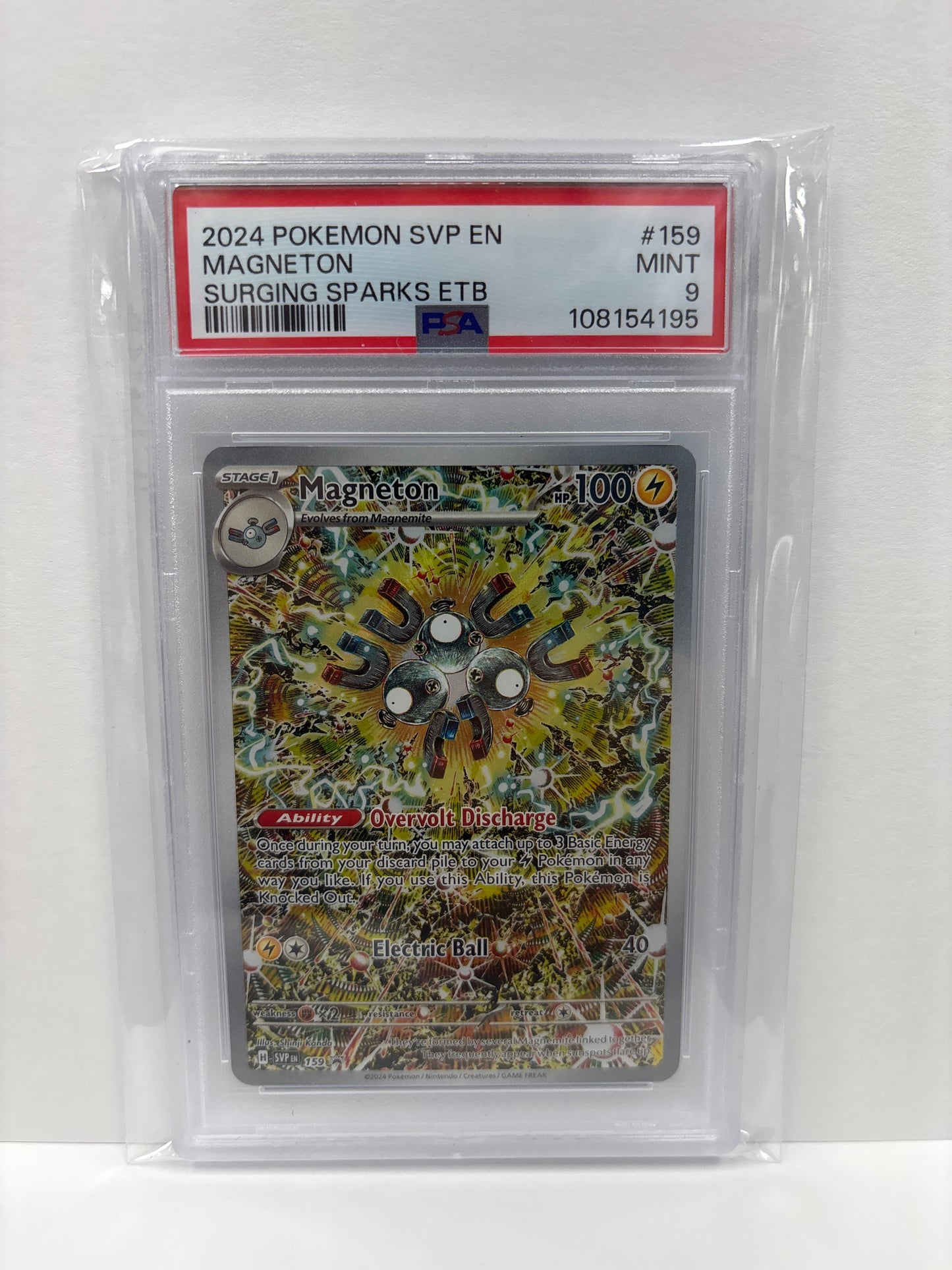 Pokemon Magneton 159 PSA 9