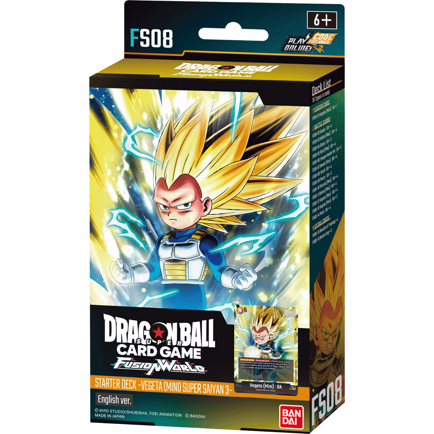 Dragon Ball Super Card Game Fusion World Starter Deck Vegeta (Mini) Super Saiyan 3