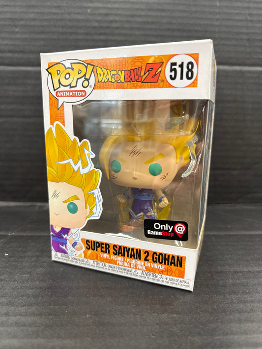 Funko Pop! Dragon Ball Z Super Saiyan 2 Gohan 518 GameStop Exclusive (Grade A)