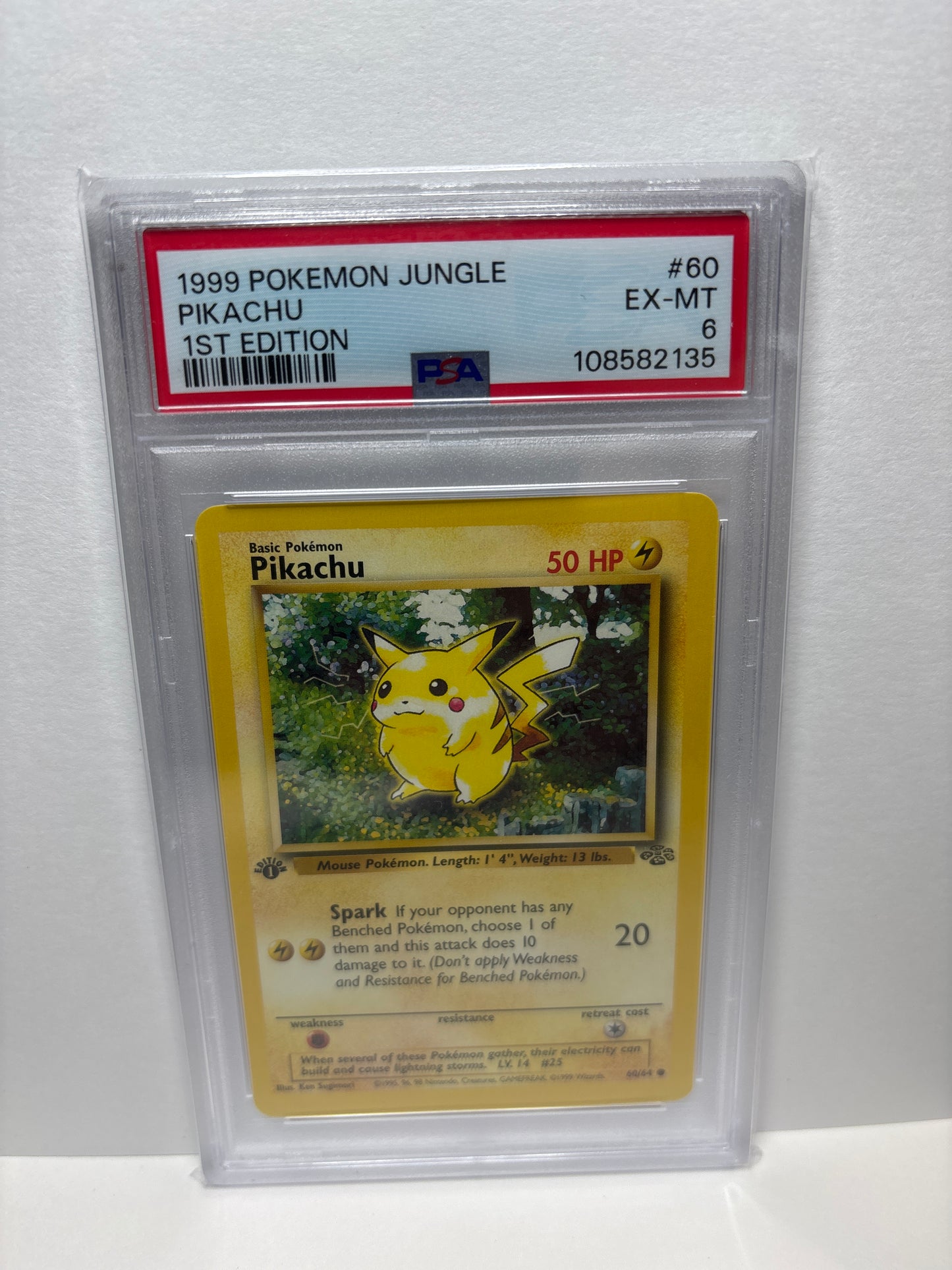 Pokemon Pikachu 60/64 1st Edition PSA 6