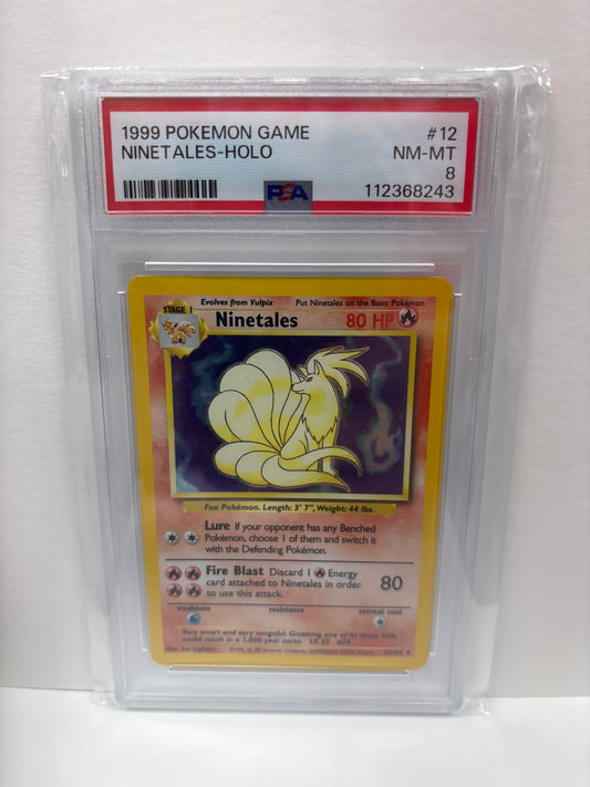 Pokemon Ninetales 12/102 (1999) PSA 8