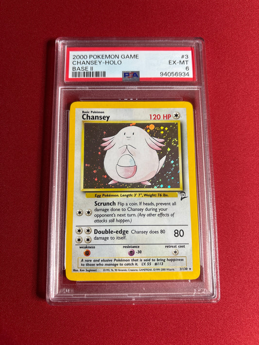 Pokemon Chansey 3/130 (2000) PSA 6