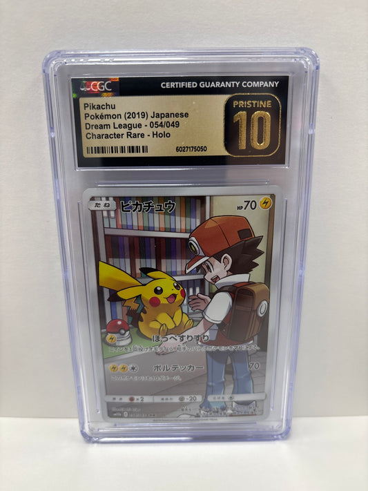 Pokemon Japanese Pikachu 054/049 CGC Pristine 10