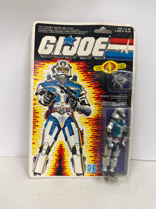 GI Joe Cobra Commander with Battle Armor 1986 (French/Canadian Card)
