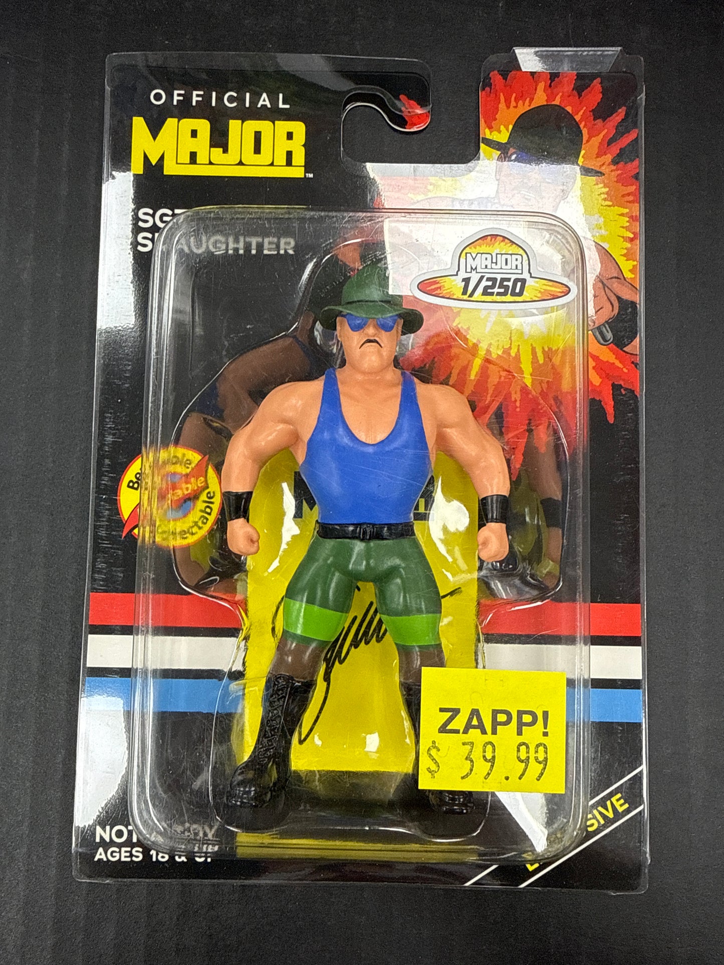 Major Wrestling Figure Podcast Major Bendies Sgt Slaughter 1/250