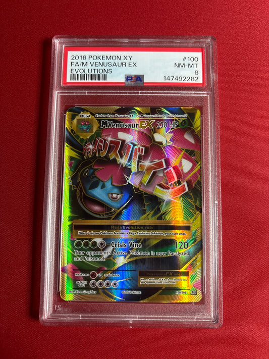 Pokemon M Venusaur EX 100/108 PSA 8
