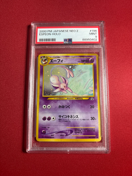 Pokemon Japanese Espeon #196 (2000) PSA 9