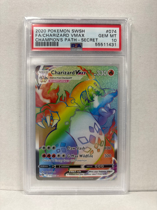 Pokemon Charizard VMAX 074/073 PSA 10