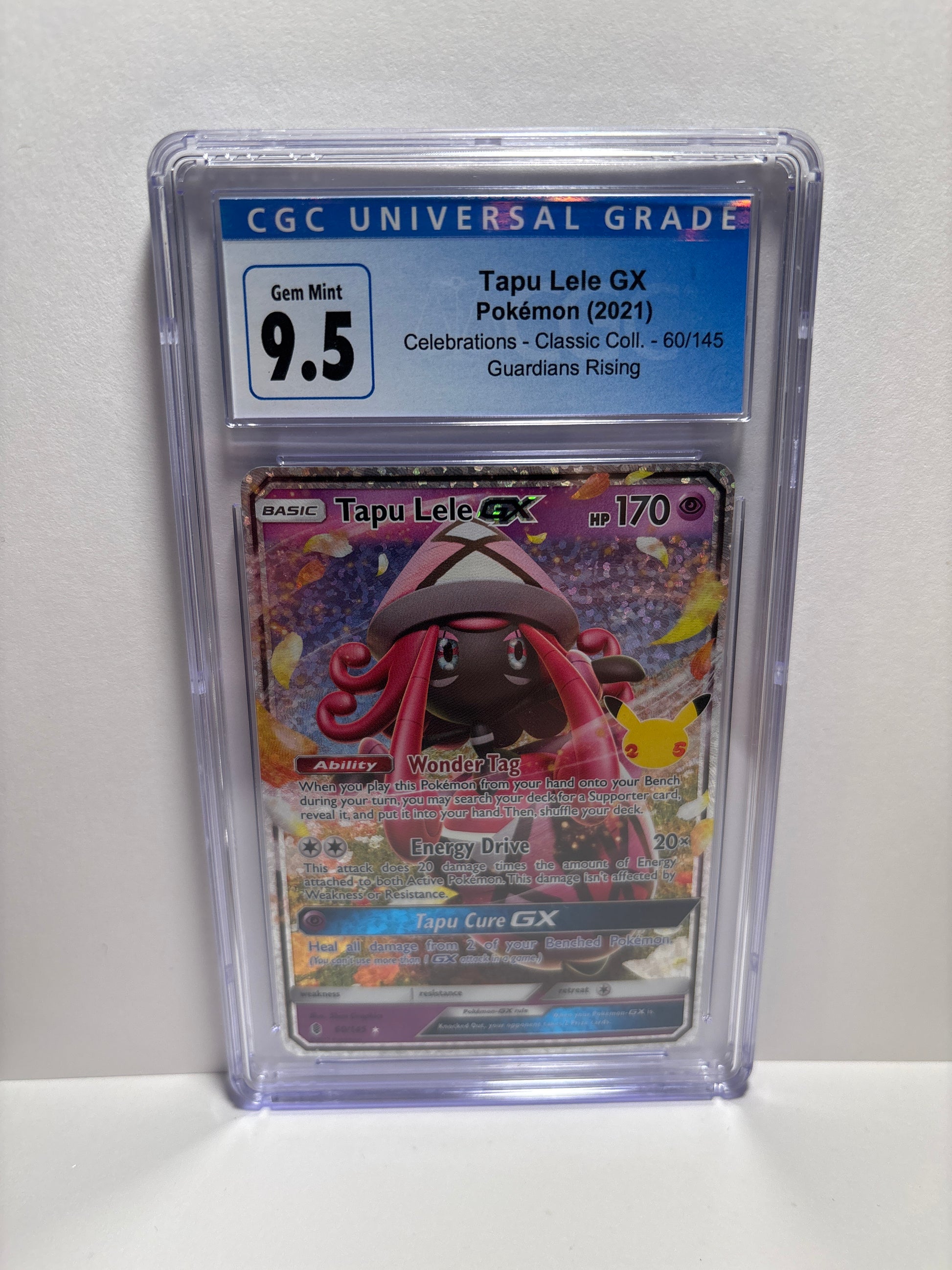 Pokemon Celebrations Tapu Lele GX 60/145 CGC 9.5 Zapp! Comics Pokemon Celebrations Tapu Lele GX 60/145 CGC 9.5 Zapp! Comics