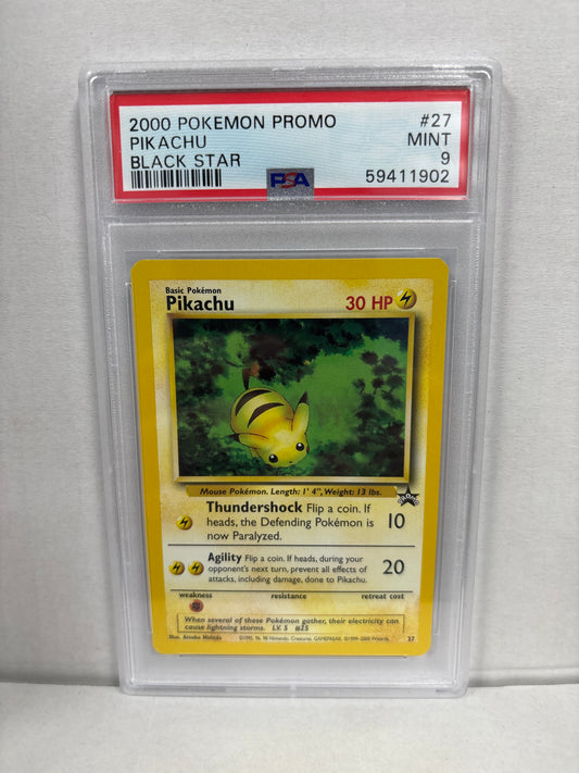 Pokemon Pikachu 27 PROMO (2000) PSA 9