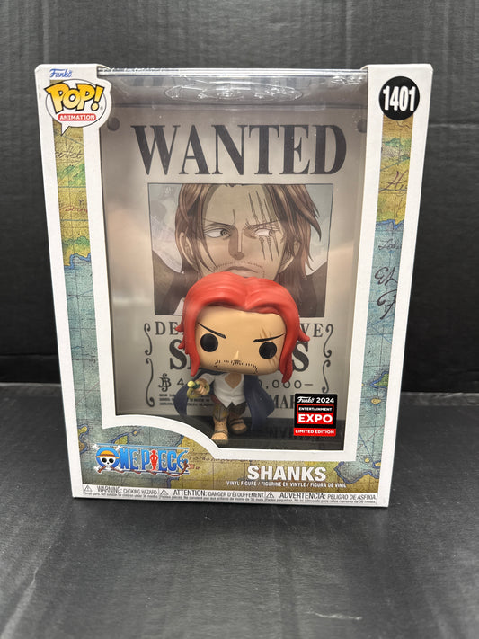 Funko Pop! One Piece Shanks 1401 2024 Entertainment Expo Exclusive (Grade B+)