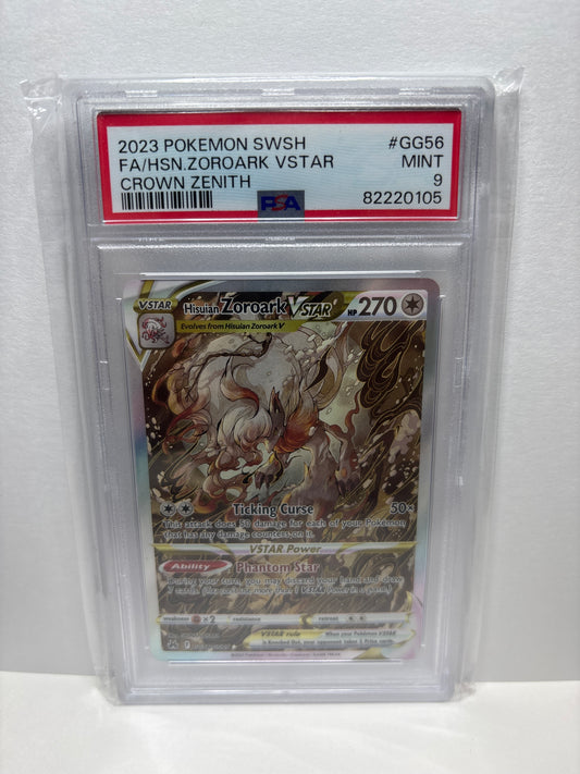 Pokemon Hisuian Zoroark VSTAR GG56/GG70 PSA 9