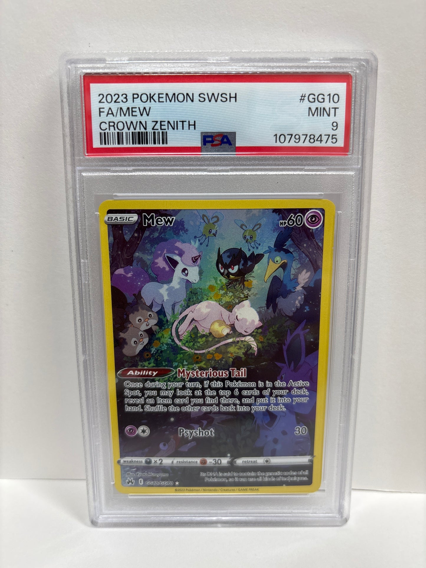 Pokemon Mew GG10/GG70 PSA 9