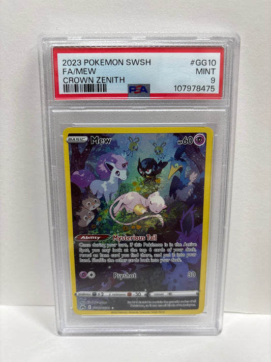 Pokemon Mew GG10/GG70 PSA 9