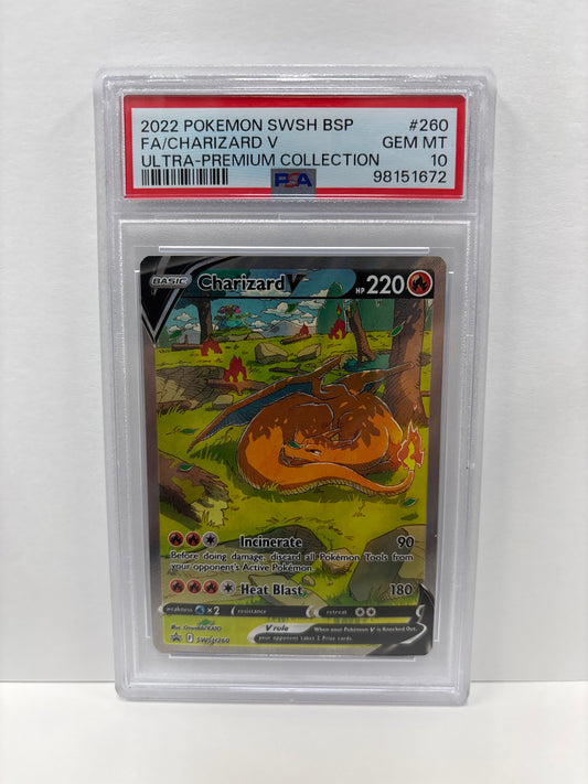 Pokemon Charizard V SWSH260 PSA 10