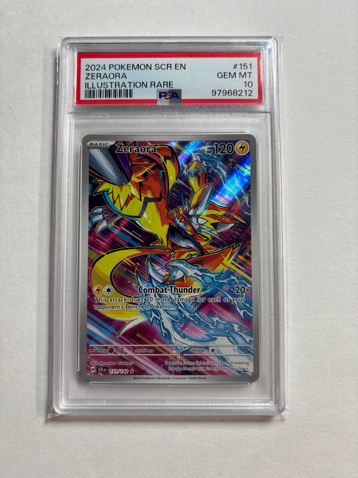 Pokemon Zeraora 151/142 PSA 10