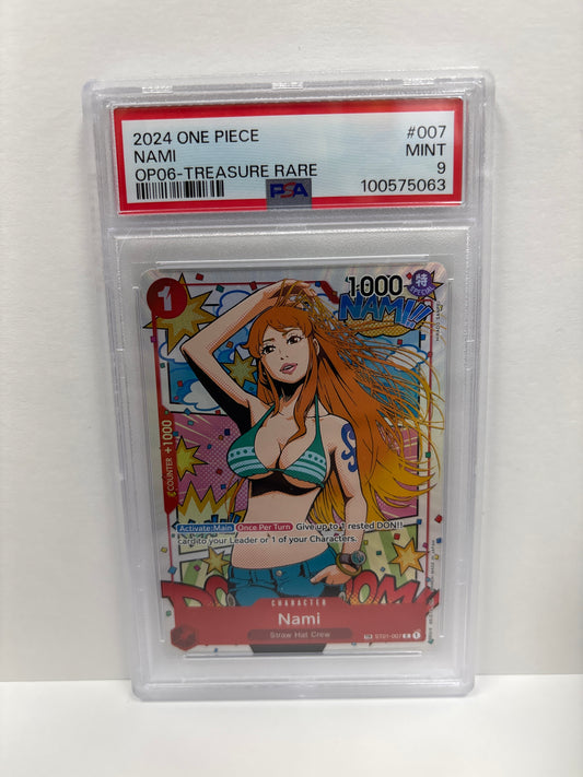 One Piece TCG Nami ST01-007 PSA 9