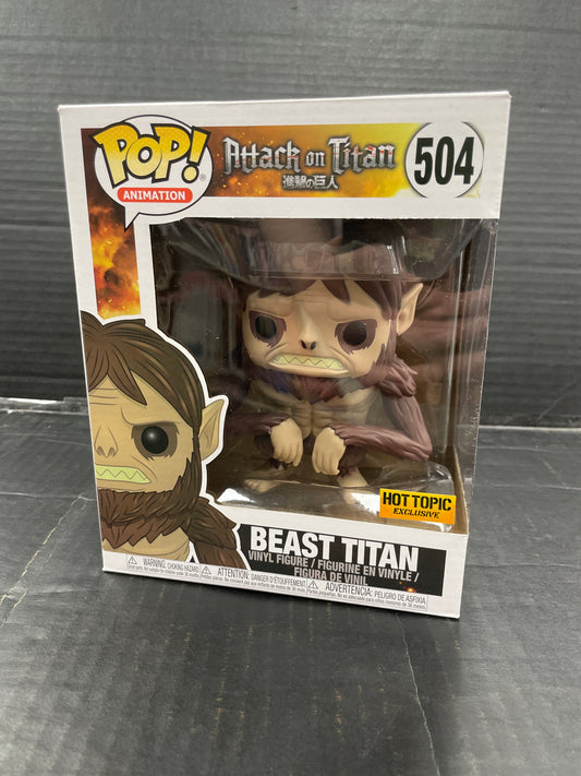 Funko Pop! Attack on Titan Beast Titan 504 Hot Topic Exclusive (Grade B+)
