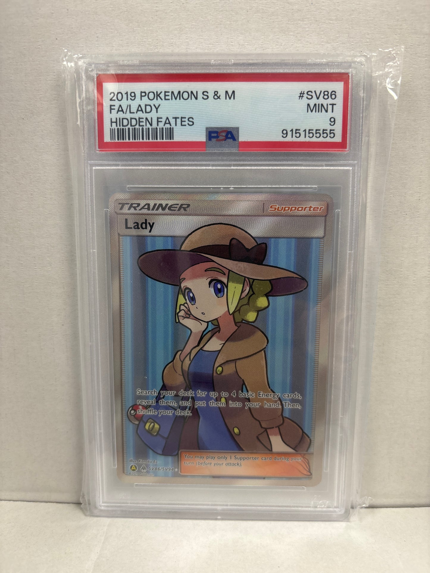Pokemon Lady SV86/SV94 PSA 9