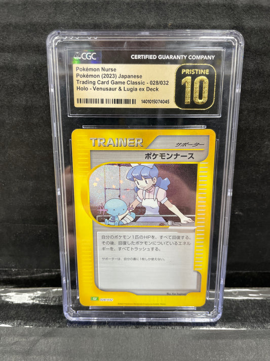 Pokémon Nurse 028/32 TCG Classic CGC 10 Pristine