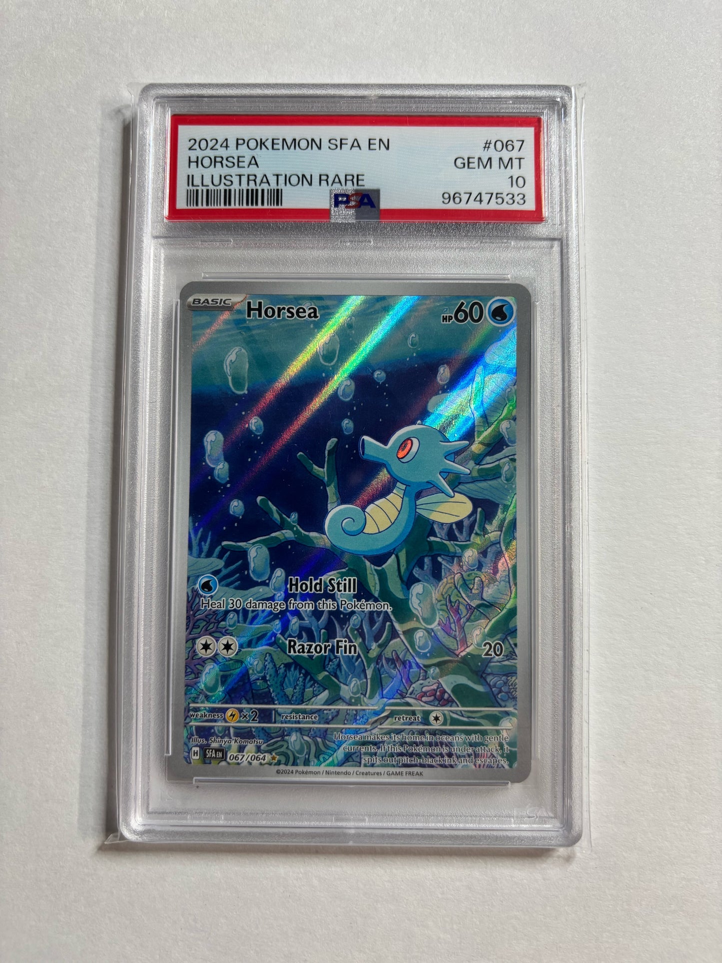 Pokemon Horsea 067/064 PSA 10