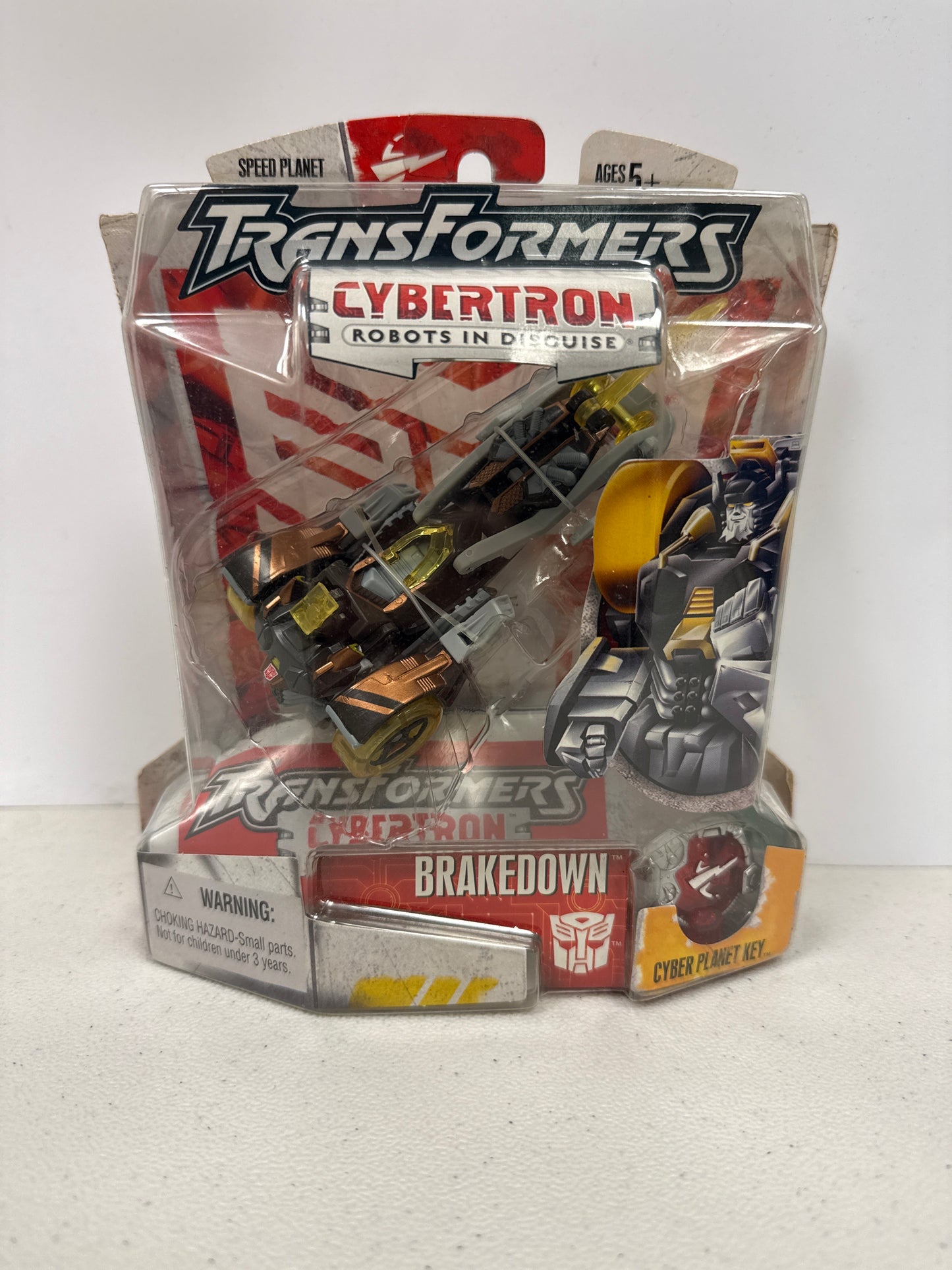 Transformers Cybertron Robots in Disguise Scout Class Brakedown 2005 (Non-Mint Box)