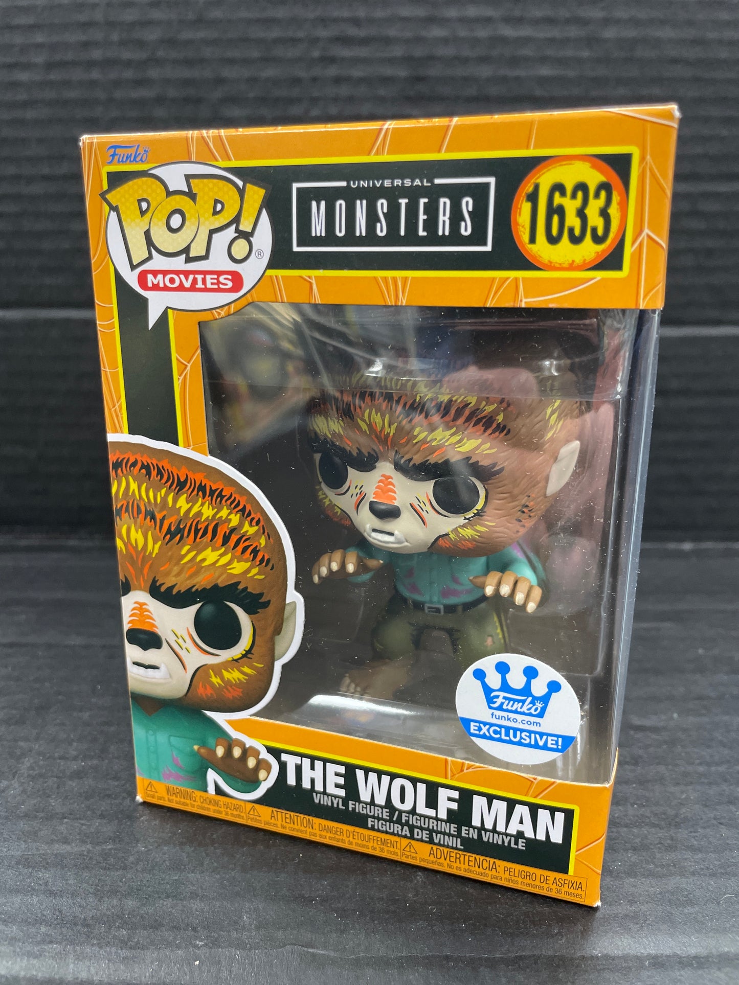 Funko Pop! Universal Monsters The Wolf Man 1633 Funko Shop Exclusive (Grade A)