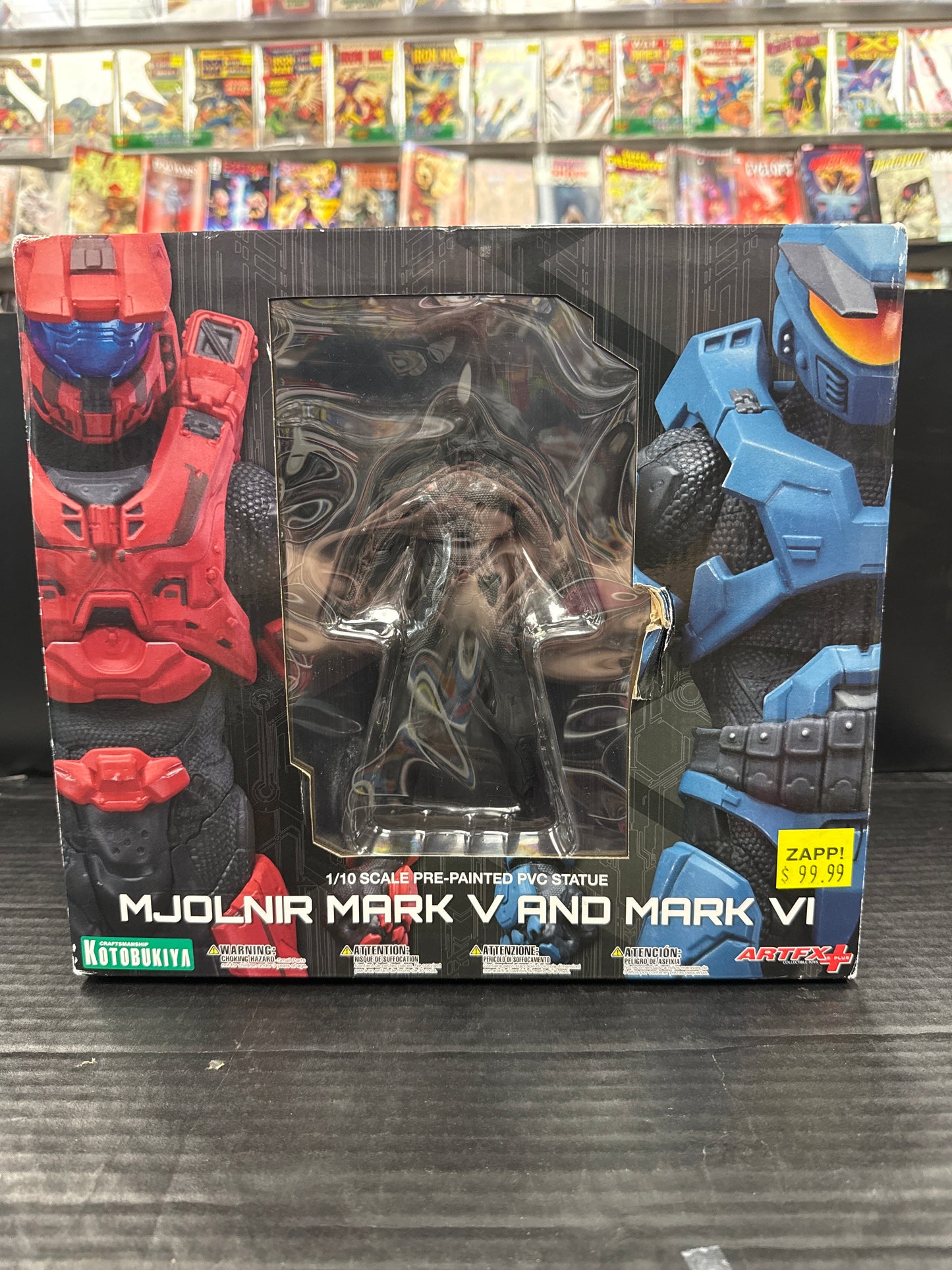 Halo ArtFX Plus Mjolnir Mark V and Mark VI 1/10 Scale Statue (Minor Box Damage)