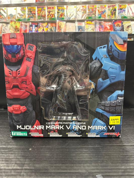Halo ArtFX Plus Mjolnir Mark V and Mark VI 1/10 Scale Statue (Minor Box Damage)