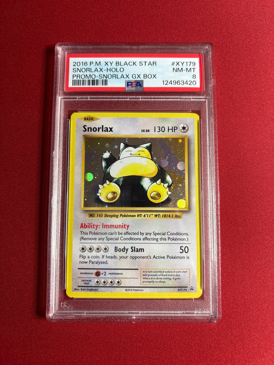 Pokemon Snorlax XY179 (2016) PSA 8