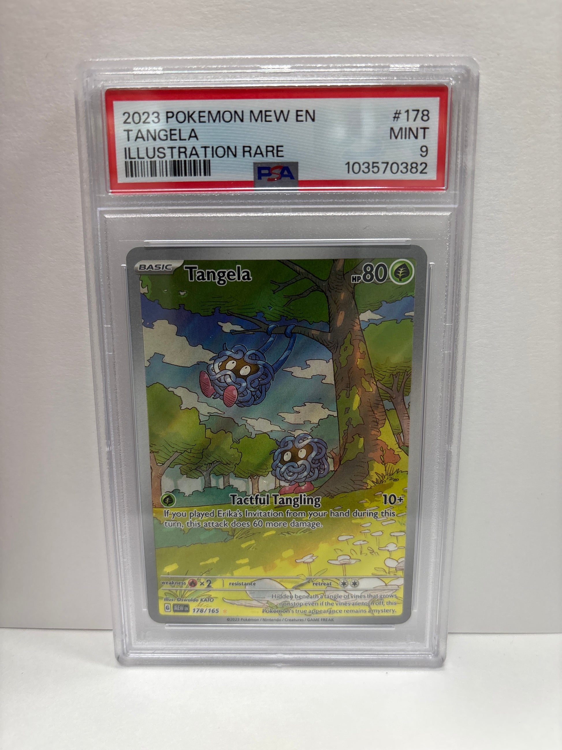 Pokemon Tangela 178/165 PSA 9 Pokemon Tangela 178/165 PSA 9
