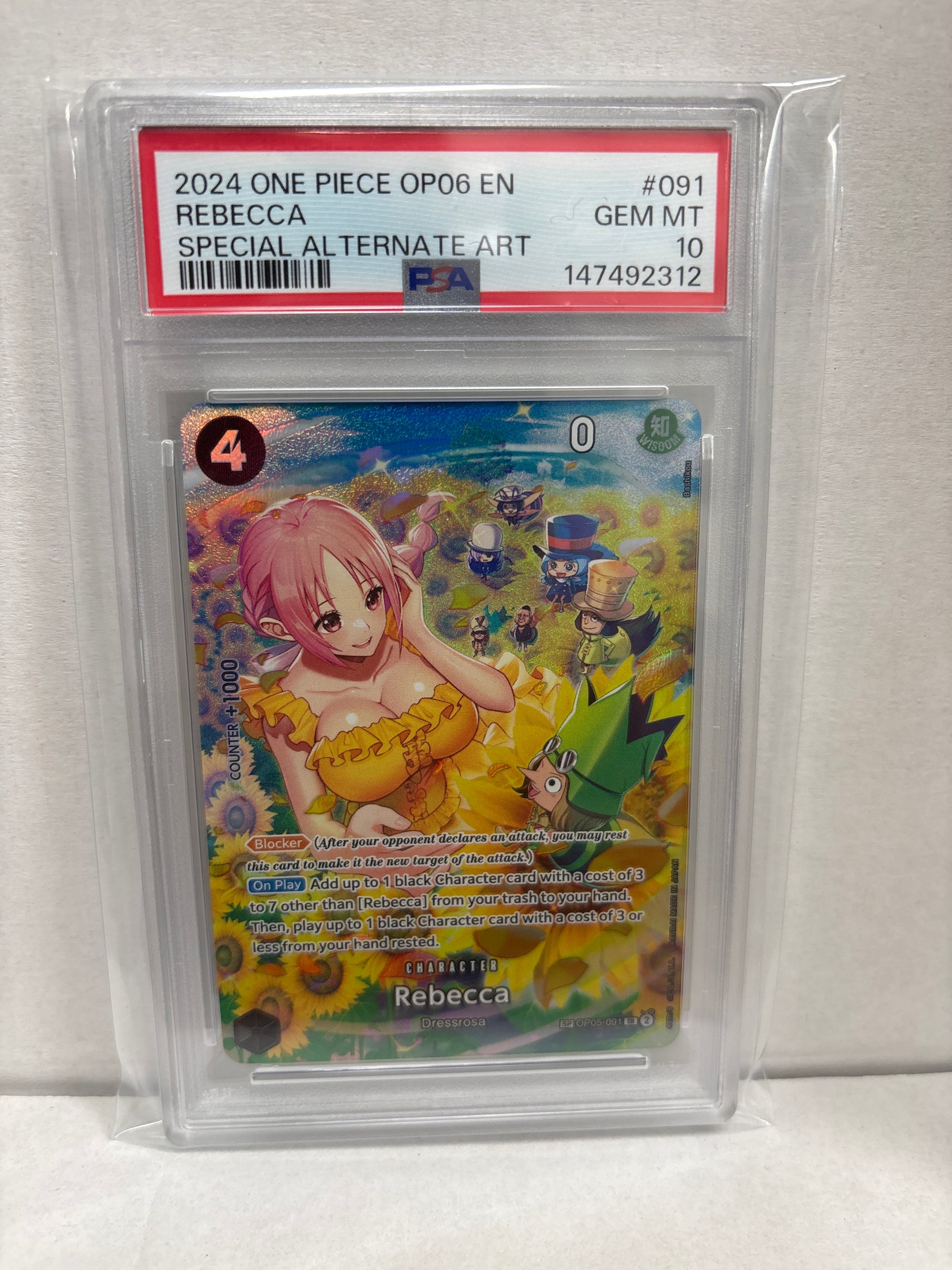 rebecca one piece card game is the Answer to a Fast Meta! look at 2 cards from the top of your deck Rebecca (039) (Alternate Art) -