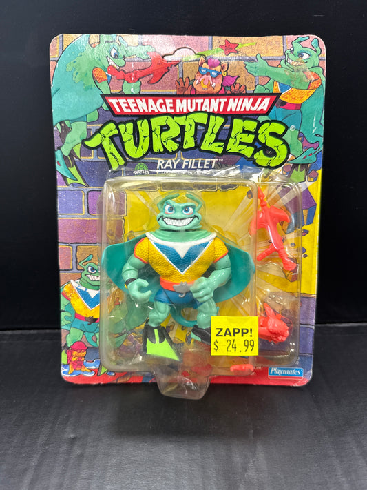 Teenage Mutant Ninja Turtles Ray Fillet 1990 Vintage (Box Damaged)