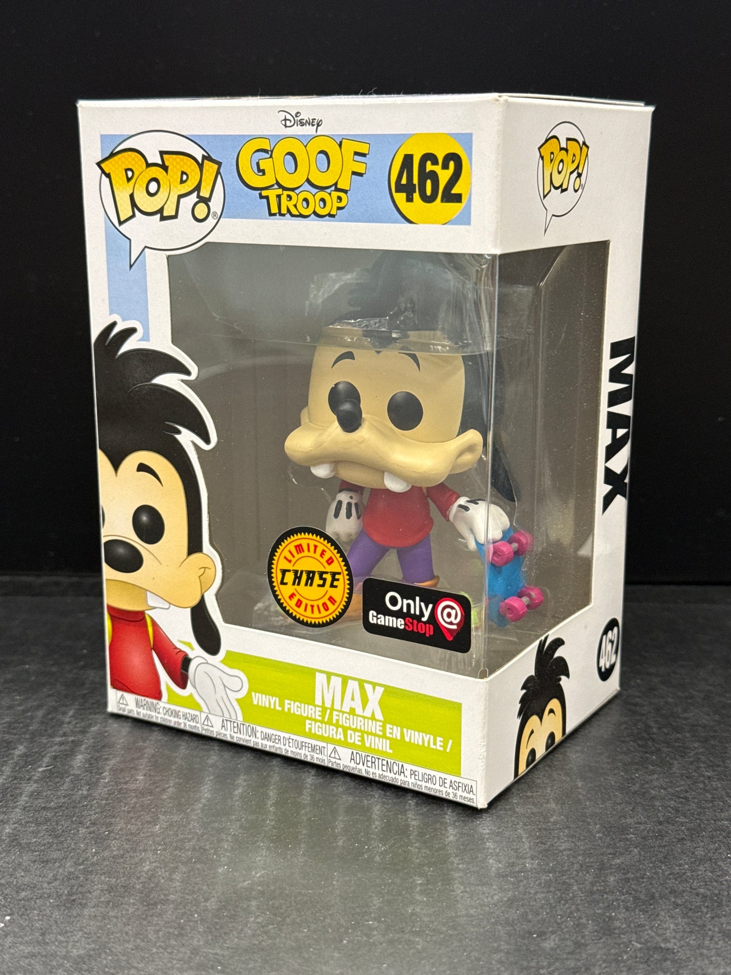Funko Pop! Disney Goof Troop Max 462 GameStop Exclusive Chase (Grade B)