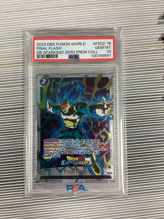 Dragon Ball Super Fusion World Final Flash FS02-16 PSA 10
