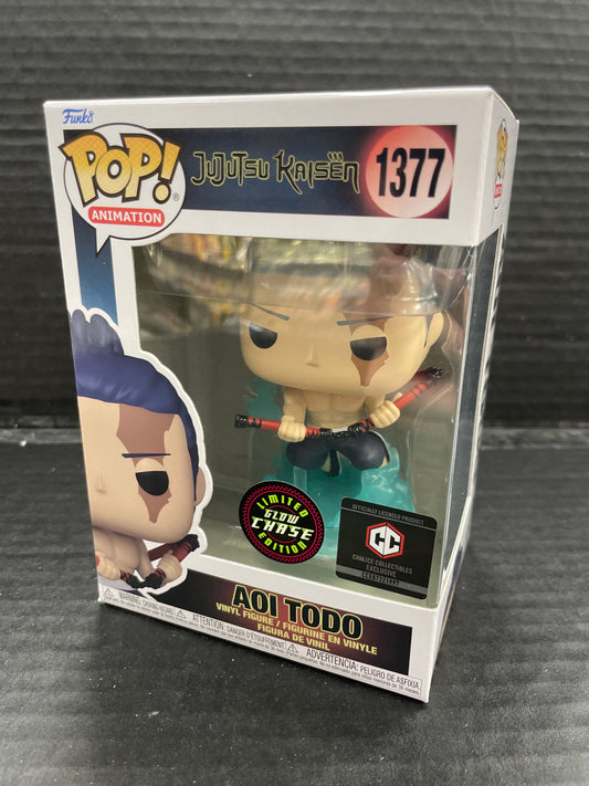 Funko Pop! Jujustsu Kaisen Aoi Todo 1377 Chalice Collectibles Exclusive Glow Chase (Grade A)