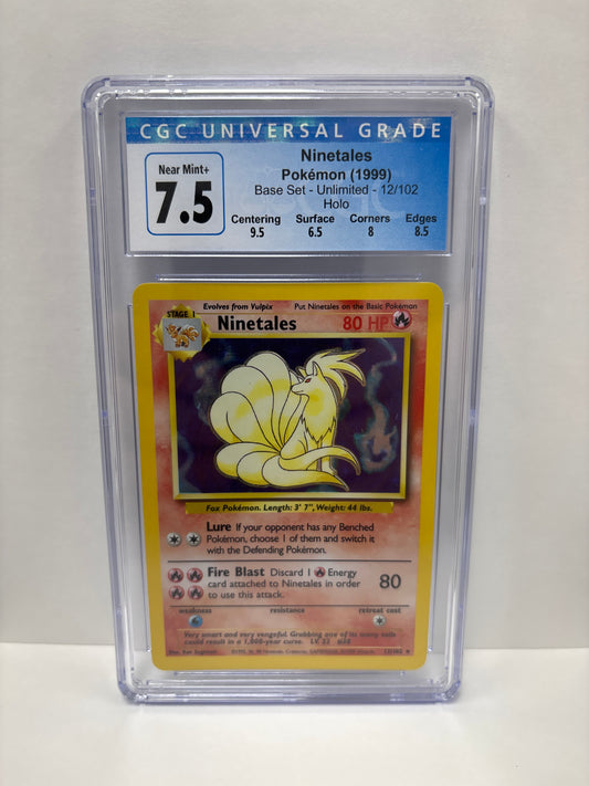 Pokemon Ninetales 12/102 (1999) CGC 7.5
