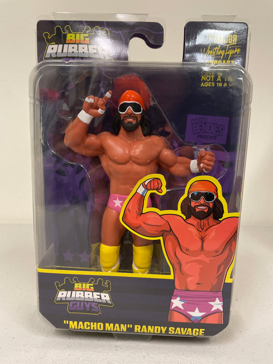 Major Wrestling Figure Podcast Big Rubber Guys Macho Man Randy Savage (Pink Trunks)